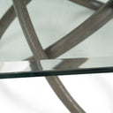 Mason Modern Glass + Grey Ash Dining Table