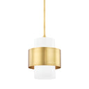 Aged Brass Corinth Pendant 11" by Hudson Valley
