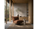 Hagen - Modern Camel Velvet + Chrome Swivel Accent Chair