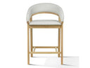 Truman - Mid-Century Modern Grey + Natural Oak Counter Chair (Set of 2)