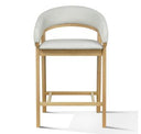 Truman - Mid-Century Modern Grey + Natural Oak Bar Chair (Set of 2)