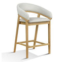 Truman - Mid-Century Modern Grey + Natural Oak Bar Chair (Set of 2)