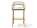 Truman - Mid-Century Modern Grey + Natural Oak Bar Chair (Set of 2)
