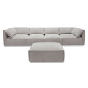 Gene - Modern Light Grey Fabric Modular Sectional Sofa