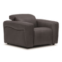 Nouveau Jessop - Modern Dark Grey Leather Recliner Chair