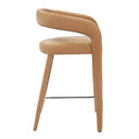 Nouveau Mundra - Modern Tan Fabric Counter Chair