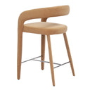 Nouveau Mundra - Modern Tan Fabric Counter Chair