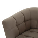 Granby - Glam Taupe Fabric and Gold Chair