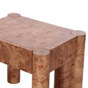 Nouveau Trita - Modern Wide Burl End Table/Nightstand