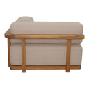 Nouveau Saint Croix - Outdoor Light Brown Olefin Fabric + Teak Corner Seat