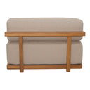Nouveau Saint Croix - Outdoor Light Brown Olefin Fabric + Teak Armless Seat