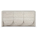 Yasmine - Modern Faux Travertine Dresser, view 4