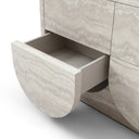 Yasmine - Modern Faux Travertine Dresser, view 8