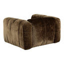 Siegal - Modern Brown Fabric Lounge Chair, view 4