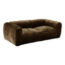 Siegal - Modern Brown Fabric Loveseat Sofa, view 2