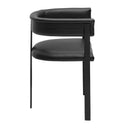 Nouveau Boswell - Modern Black Faux Leather Dining Chair