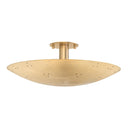 Vintage Brass Bern Flush Mount 18" x 6.75" by Hudson Valley