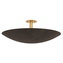 Vintage Brass and Bronze Bern Flush Mount 28" x 10.5" by Hudson Valley