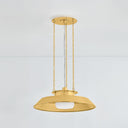 Aged Brass Woodrow Pendant 22" by Hudson Valley, view 3