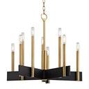 Aged Brass Abrams Chandelier 24.75" by Hudson Valley