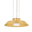Aged Brass Woodrow Pendant 32" by Hudson Valley