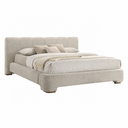 Reveal - Modern Beige Fabric + Walnut 4-Piece Bedroom Set, view 2