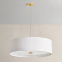 Aged Brass Ashland Pendant 32" by Hudson Valley, view 4