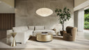 Devon Laf Loveseat Ivory