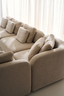 Sasso Sectional - Curved L-Shape, Large - Oatmeal by Caracole, view 6