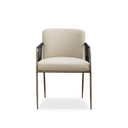 Remix Dining Chair - Bronze Gold Metal, Fabric 21019-35CC by Caracole