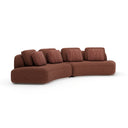 Sasso 2pc Curved  Sofa - Saffron
