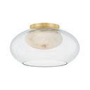 Aged Brass Moore Flush Mount 12" by Hudson Valley