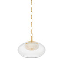 Aged Brass Moore Pendant 12" by Hudson Valley