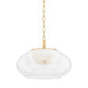 Aged Brass Moore Pendant 17" by Hudson Valley