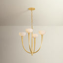Vintage Gold Leaf Maywood Chandelier 22.75" by Hudson Valley, view 2