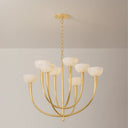 Vintage Gold Leaf Maywood Chandelier 33.5" by Hudson Valley, view 7
