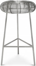 Tuscany Iron Counter Stool - Silver