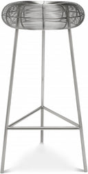 Tuscany Iron Bar Stool - Silver