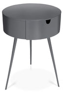 Bali 16" Iron Side Table - Grey