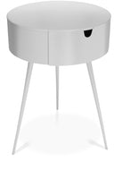 Bali 16" Iron Side Table - White