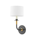 Aged Brass and Old Bronze Paramus Wall Sconce 7" by Hudson Valley
