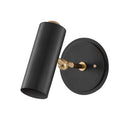Aged Brass and Old Bronze Bushwick Wall Sconce 5.5" by Hudson Valley