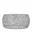 Priya Aluminum Coffee Table - Silver