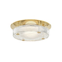 Aged Brass Heath Flush Mount 8.25" by Hudson Valley