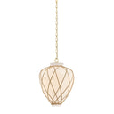 Aged Brass Apple Valley Pendant 13.25" by Hudson Valley