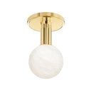 Aged Brass Murray Hill Flush Mount 4.5" by Hudson Valley