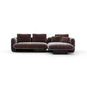 Overlap Right Chaise Sec Small Dk Taupe
