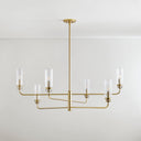 Aged Brass Halifax Chandelier 48" by Hudson Valley, view 6