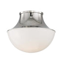 Polished Nickel Lettie Flush Mount 10.75" by Hudson Valley