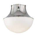 Polished Nickel Lettie Flush Mount 14.75" by Hudson Valley